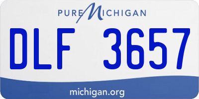 MI license plate DLF3657