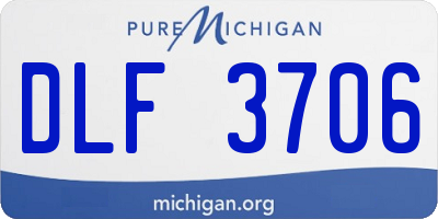 MI license plate DLF3706