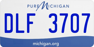 MI license plate DLF3707