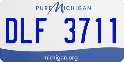 MI license plate DLF3711