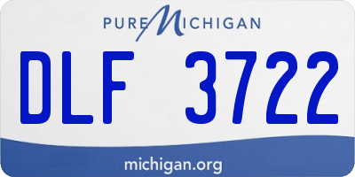 MI license plate DLF3722