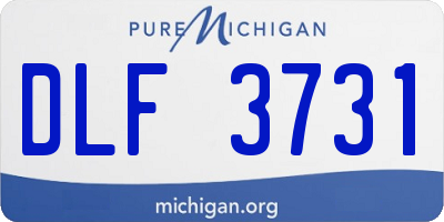 MI license plate DLF3731