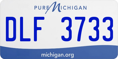 MI license plate DLF3733