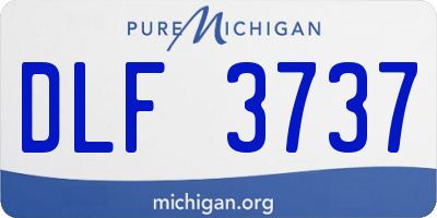 MI license plate DLF3737