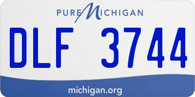 MI license plate DLF3744