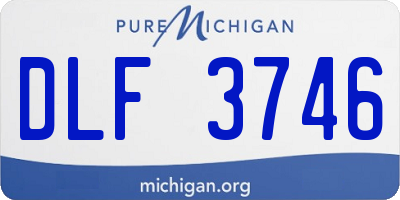 MI license plate DLF3746
