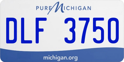 MI license plate DLF3750