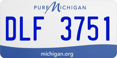MI license plate DLF3751