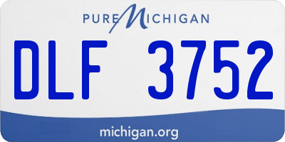 MI license plate DLF3752