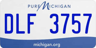 MI license plate DLF3757