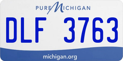 MI license plate DLF3763
