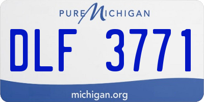 MI license plate DLF3771