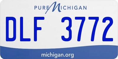 MI license plate DLF3772