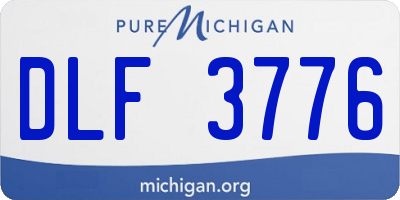 MI license plate DLF3776