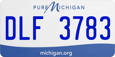 MI license plate DLF3783