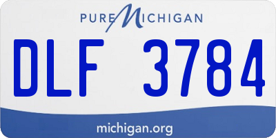MI license plate DLF3784