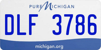 MI license plate DLF3786