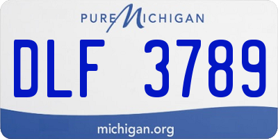 MI license plate DLF3789