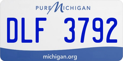 MI license plate DLF3792
