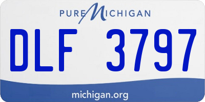 MI license plate DLF3797