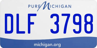 MI license plate DLF3798