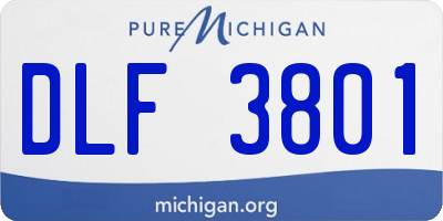 MI license plate DLF3801