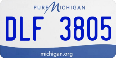 MI license plate DLF3805