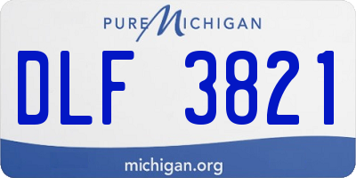 MI license plate DLF3821