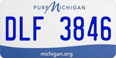 MI license plate DLF3846
