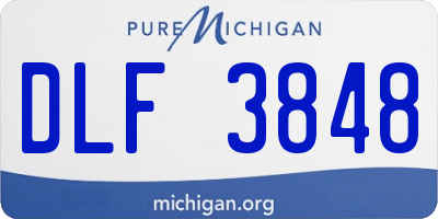 MI license plate DLF3848