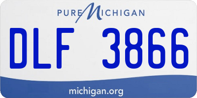 MI license plate DLF3866