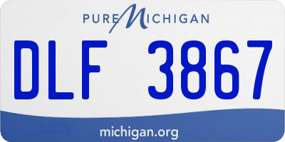 MI license plate DLF3867