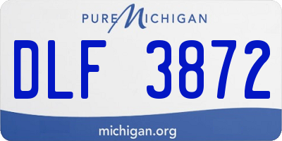MI license plate DLF3872