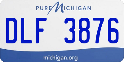 MI license plate DLF3876