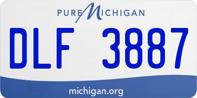 MI license plate DLF3887