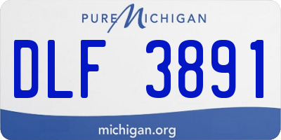 MI license plate DLF3891