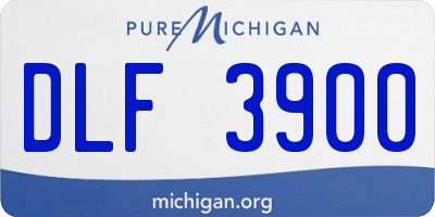 MI license plate DLF3900