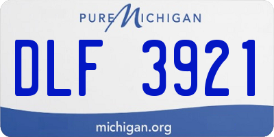 MI license plate DLF3921