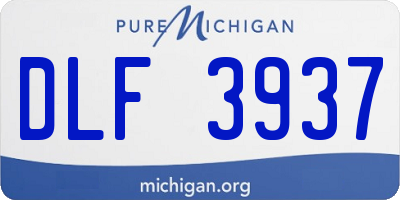 MI license plate DLF3937