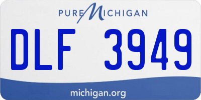 MI license plate DLF3949