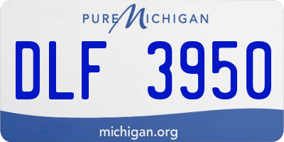 MI license plate DLF3950