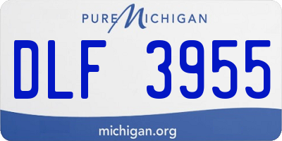 MI license plate DLF3955