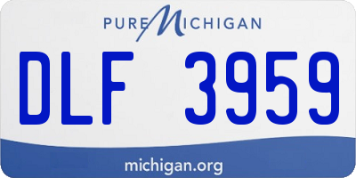 MI license plate DLF3959