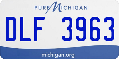 MI license plate DLF3963