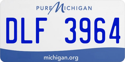 MI license plate DLF3964