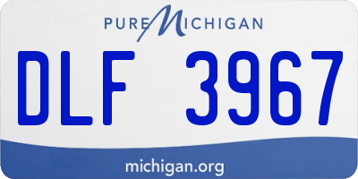 MI license plate DLF3967