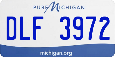 MI license plate DLF3972
