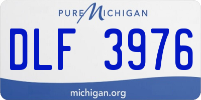 MI license plate DLF3976