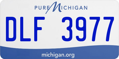 MI license plate DLF3977