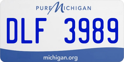 MI license plate DLF3989